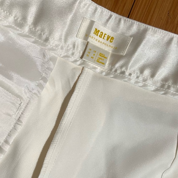 NWT Anthropologie Maeve Satin Belted Parachute Jogger Pants Size 8 - Picture 8 of 16